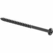 BSC PREFERRED Screws for Particleboard and Fiberboard Rounded Head Black-Oxide Steel No 8 Screw 2-3/4 L, 100PK 91555A127